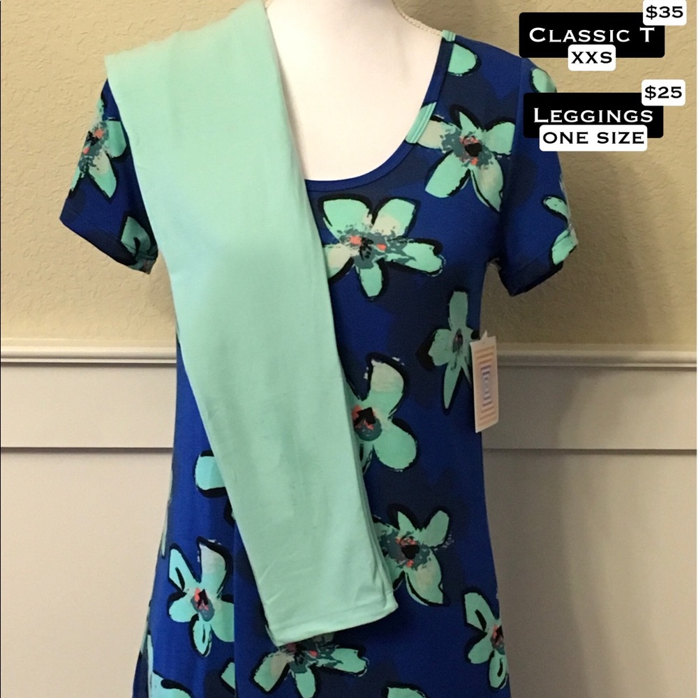 XXS Classic T & OS Leggings LuLaRoe - Picture 1 of 3